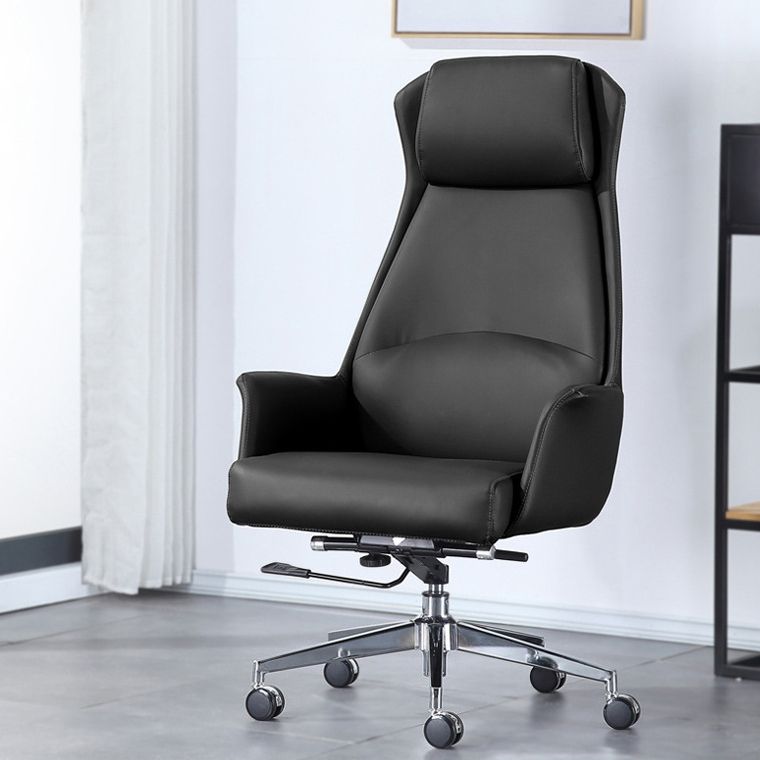 20" Wide Modern Managers Chair Leather High Back Executive Chair