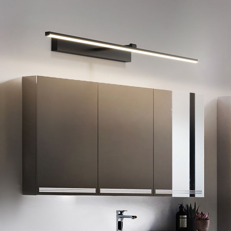 Modern Metal Vanity Light Straight 1 Light LED Mirror Light for Bathroom