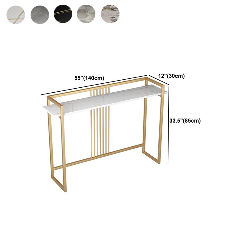 33.5 inch H Console Table Ironcraft Console Table with Trestle Base