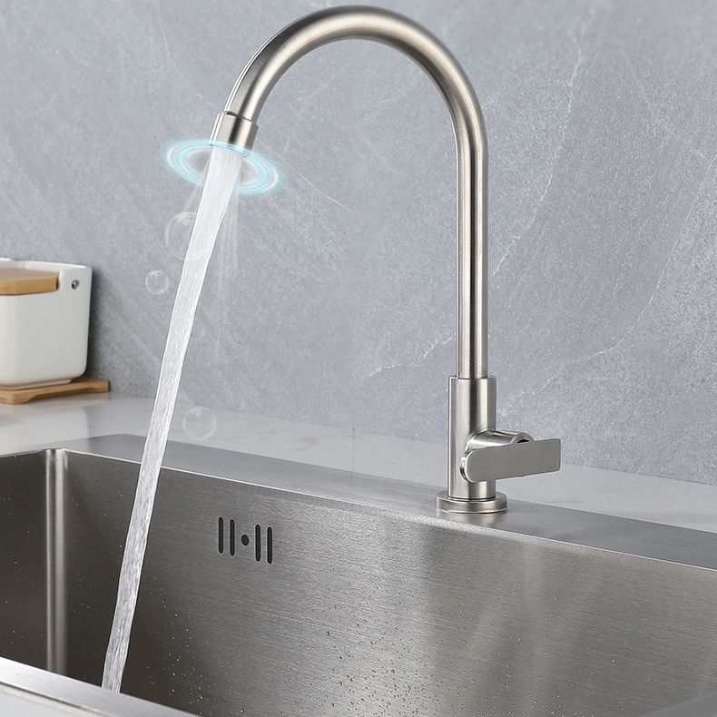 Contemporary Single Handle Kitchen Faucet Pull down 1-Hold  Bar Faucet