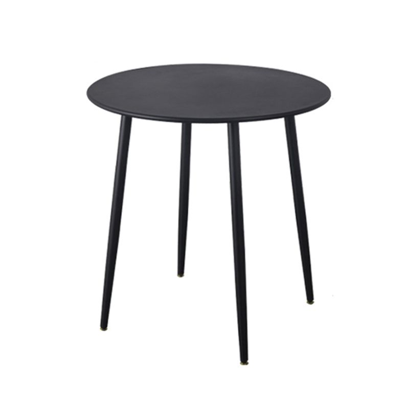 Modern Round Iron Patio Table Water Resistant and UV Resistant Bistro Table