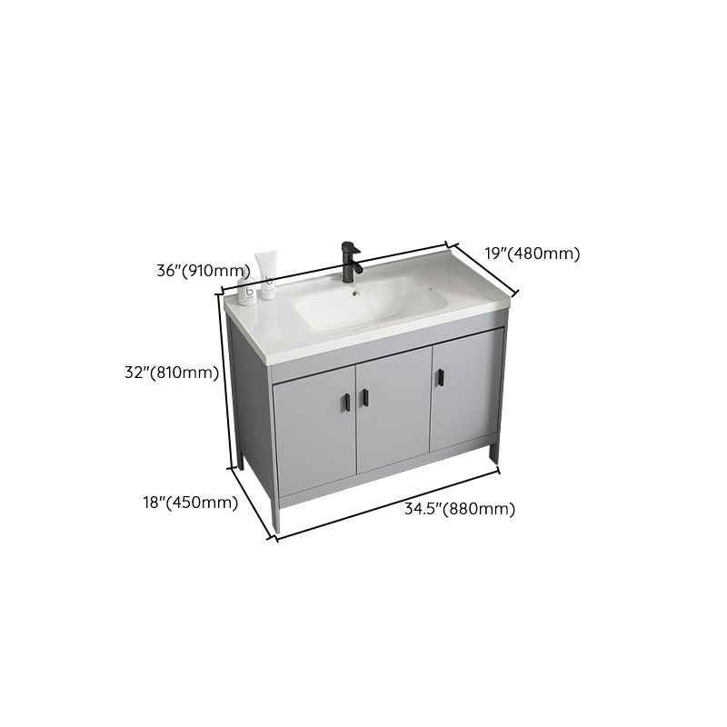 Modern Bathroom Vanity Set Freestanding Single-Sink Bathroom Sink Vanity