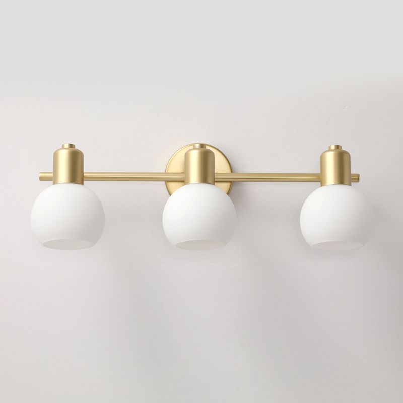 1 / 2 / 3 - Light Wall Sconce Adjustable Iron & Glass Post Modern Wall Lighting in Gold