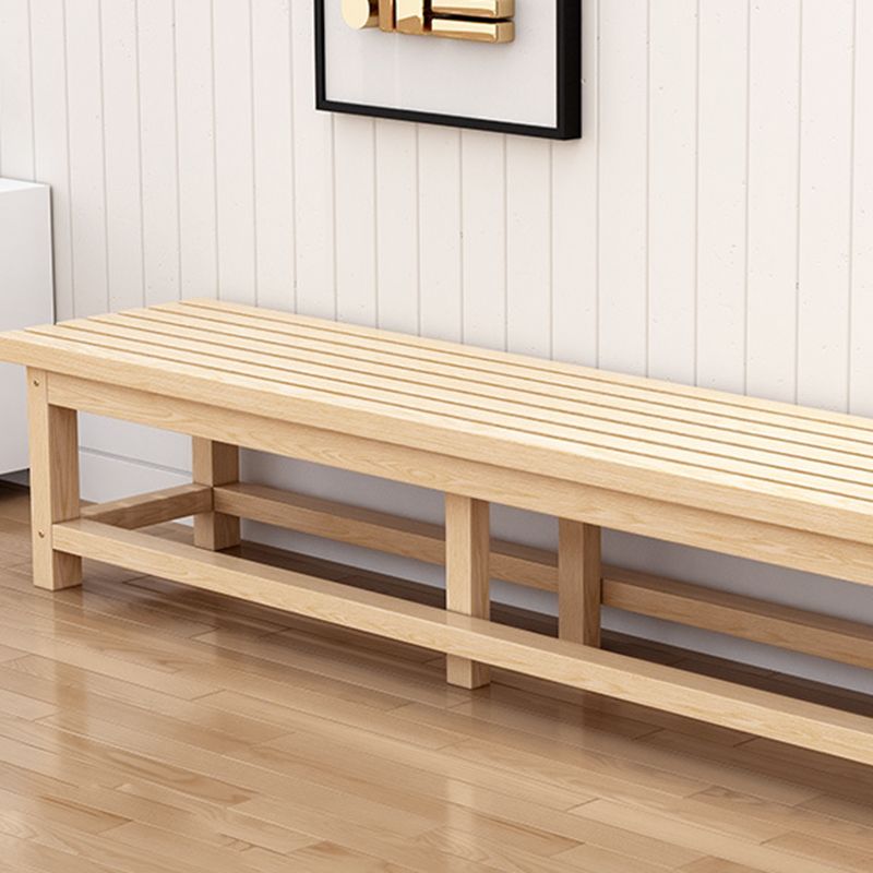 15.7" Wide Modern Entryway and Bedroom Bench Solid Wood Pine Bench