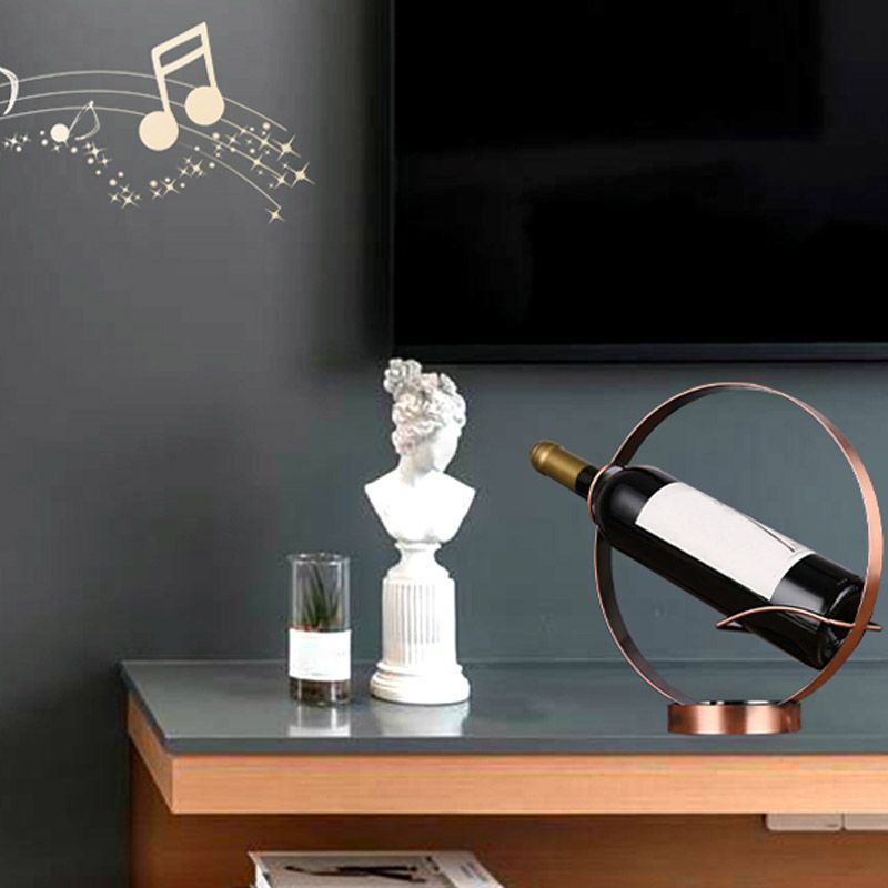 Countertop Wine Rack Metal Glam Wine Bottle Rack for Living Room