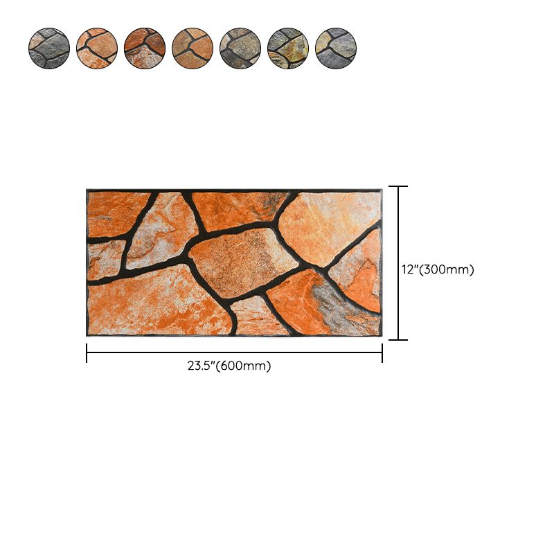 Outdoor Wall Tile Rectangle Straight Edge Stacked Stone Wall Tile