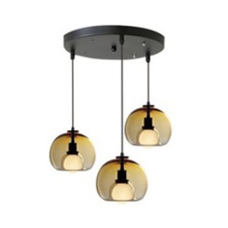 Industrial Hanging Lamps 3 Light Cluster Pendant for Kitchen Restaurant