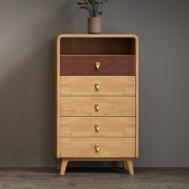 Contemporary Accent Chest with 4 Wooden Legs 15.74" Wide Chest with Drawers