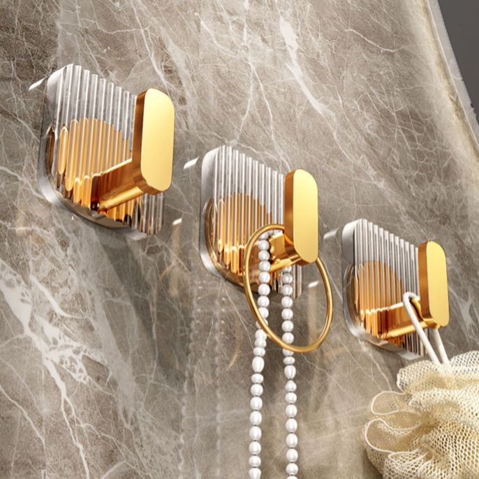 Modern Golden Bathroom Accessory As Individual Or As a Set with Bath Shelf