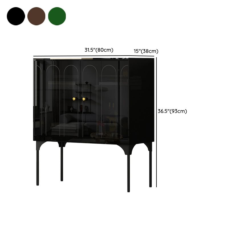 Modern Acrylic Living Room Sideboard Cabinet 15-inch Wide Credenza