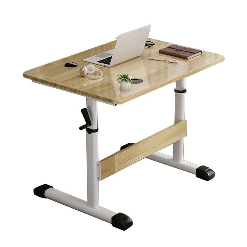 Modern Folding Dormitory Writing Desk 23.6" H Office Desk with T-Shape Base