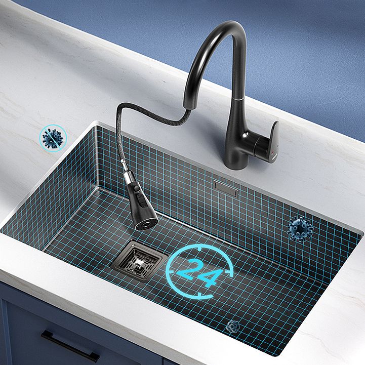 Modern Style Kitchen Sink Stainless Steel Antimicrobial Design Kitchen Sink