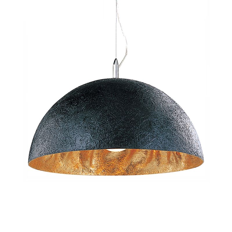 Metal Black Hanging Ceiling Light Dome Shaped Industrial Style Hanging Pendant Light