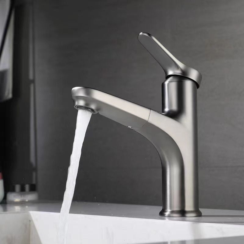 Modern Vessel Faucet Brass Lever Handle Swivel Spout Bathroom Vessel Faucet