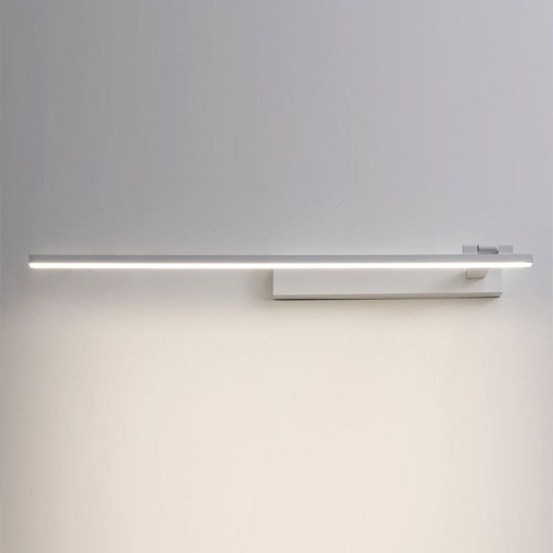 Minimalist Metal Vanity Light Straight 1 Light Adjustable Mirror Light for Bathroom