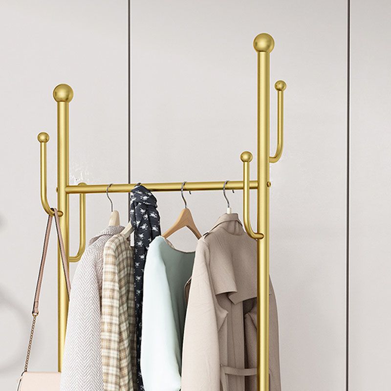 Modern Style Coat Rack Solid Color Free Standing Hooks Design Coat Rack