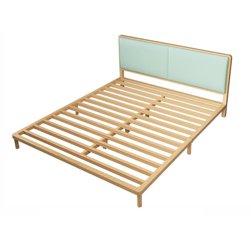 Upholstered High Metal Bed Frame Minimalist Wire-Grid Panel Bed