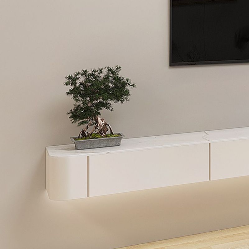 Floating TV Media Stand Contemporary Stand Console with Drawers