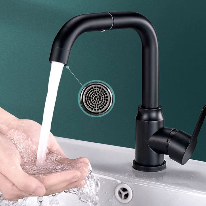 Modern Vessel Sink Bathroom Faucet Brass Lever Swivel Spout Vessel Faucet