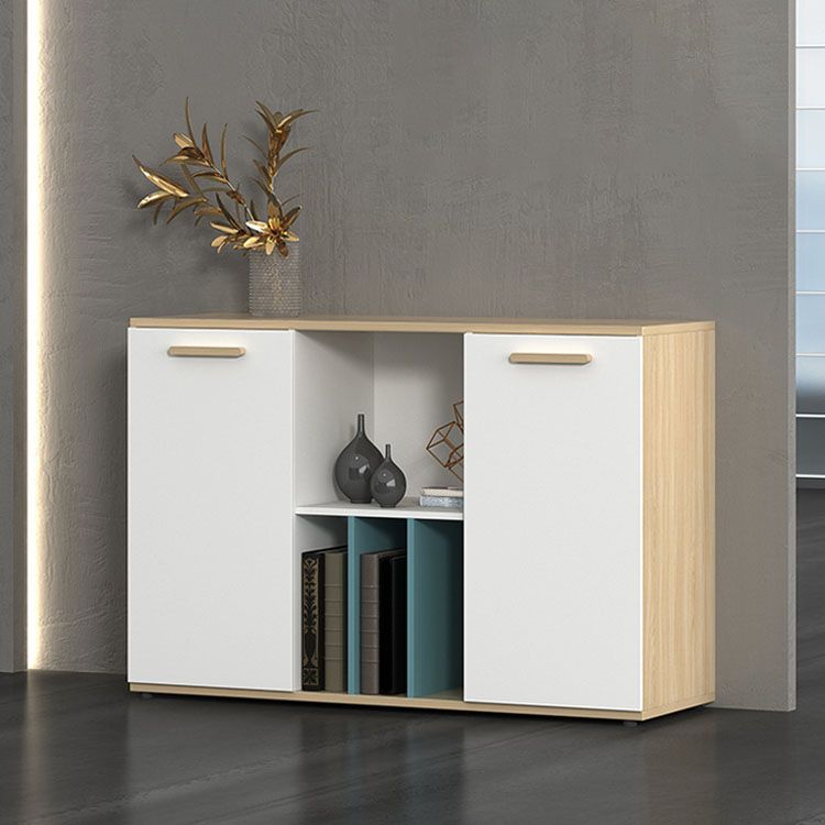 Scandinavian Lateral File Cabinet Wood Filing Cabinet for Home Office