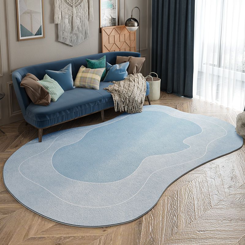 Minimalist Novelty Shape Rug Modern Indoor Rug Polyester Stain Resistant Area Rug for Living Room