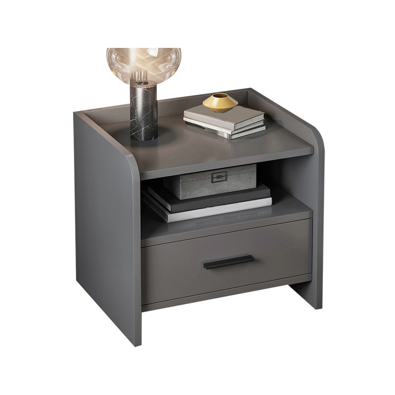 Contemporary Accent Table Nightstand Drawer Storage Night Table ,16.5" Tall