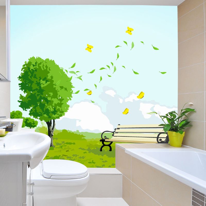 Environment Friendly Park Wall Murals Cartoon Non-Woven Fabric Wall Decor, Customize Size Available