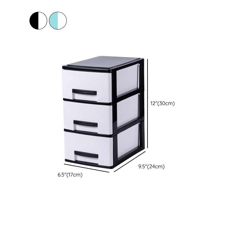 Vertical Drawers File Cabinet Plastic Modern File Cabinet for Home and Office