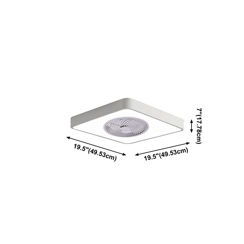 Éclairage de ventilateur de plafond en métal nordique