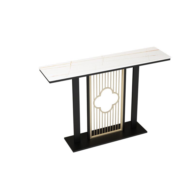 Contemporary Console Table with Stain Resistant Pedestal Top