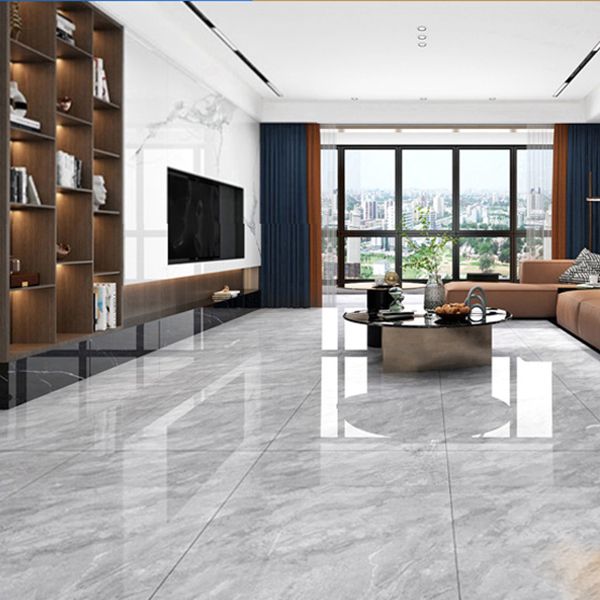 Floor Tile Marble Print Rectangle Living Room Porcelain Tile