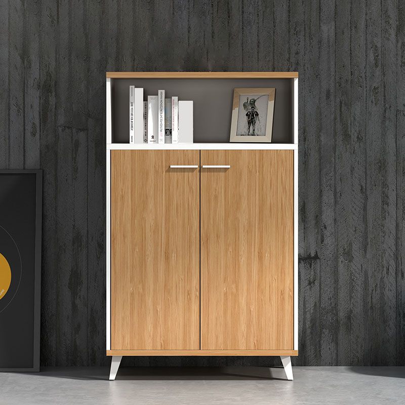 Scandinavian Style Lateral File Cabinet Wood Filing Cabinet for Home Office