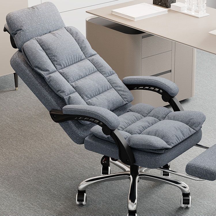 Modern Chair Padded Arms Adjustable Seat Height Office Chair with Wheels