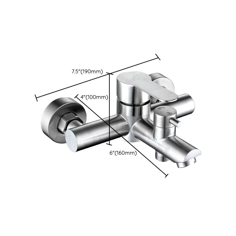 Popular Tub Filler Trim 304 Stainless Steel Wall Mounted Tub Filler