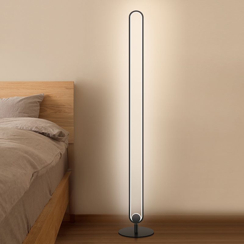 Lámpara de lámpara LED lineal de estilo moderno Luz de piso creativo para sala de estar