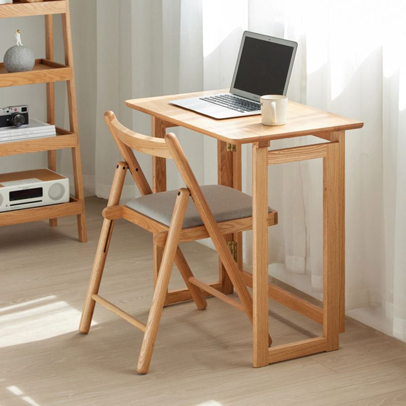 Light Wood Student Desk Wood Foldable Student Table for Home