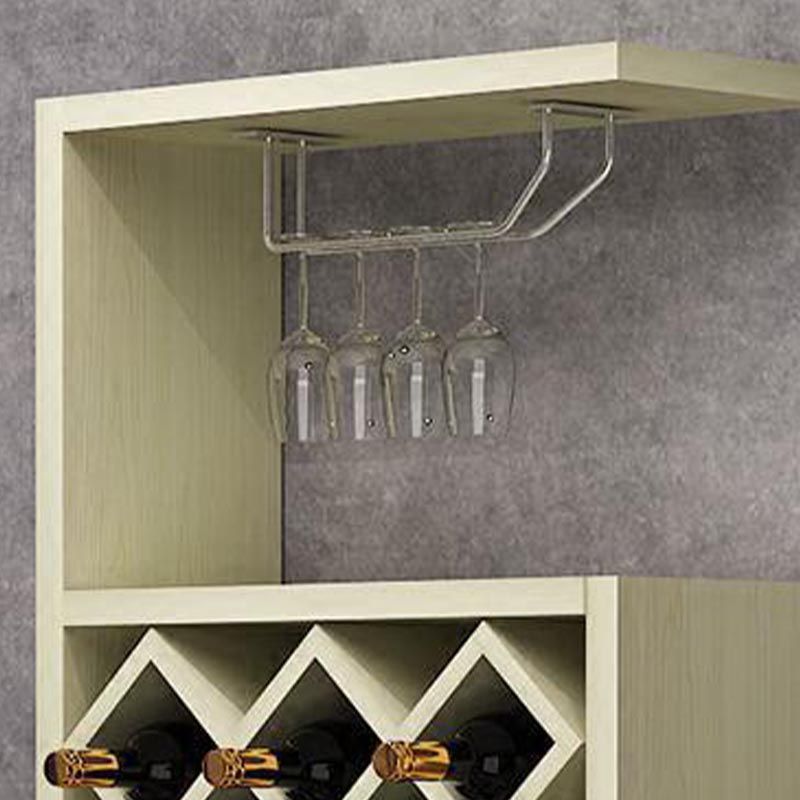 Wood Wall Mounted Modern Wine Rack 9"Wx42"H Wine Rack for Kitchen