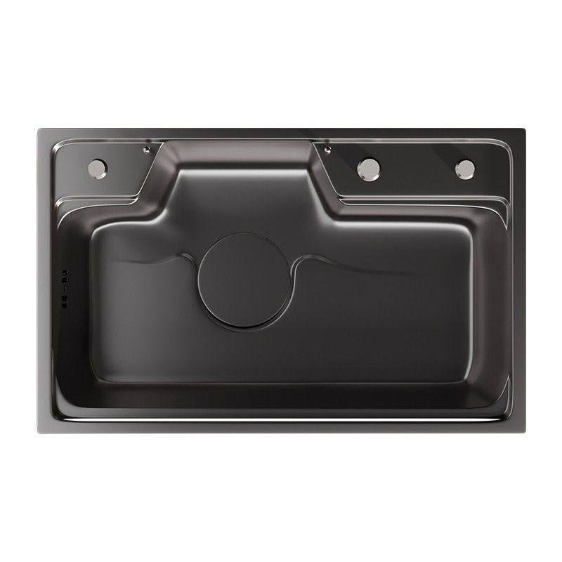 Classic Black Sink Stainless Steel Workstation Sink with Faucet