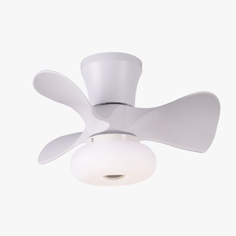 Chlidren Ceiling Fan Light LED Ceiling Mount Lamp with Silica Gel Shade for Kid's Room