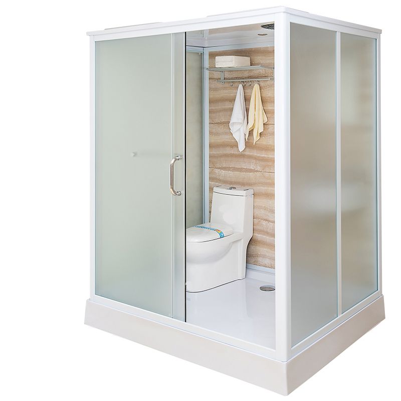 Framed Tempered Glass Shower Enclosure with Pedestal Full-Framed Shower Enclosure