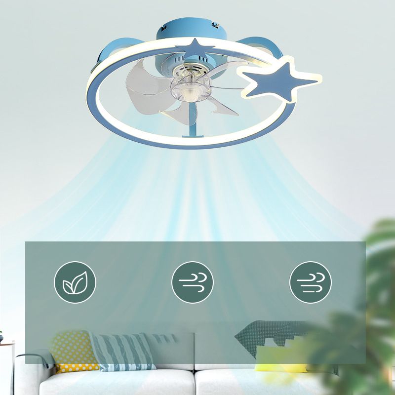 Fan de plafond LED Creative Star Ligh