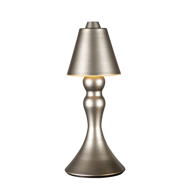 Cone 1-Light Table Light with USB Port Modern Creative Table Lamp for Bar