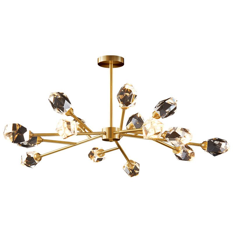 Postmodern Luxury Style Spray Pendant lustre Crystal Hanging Lamping