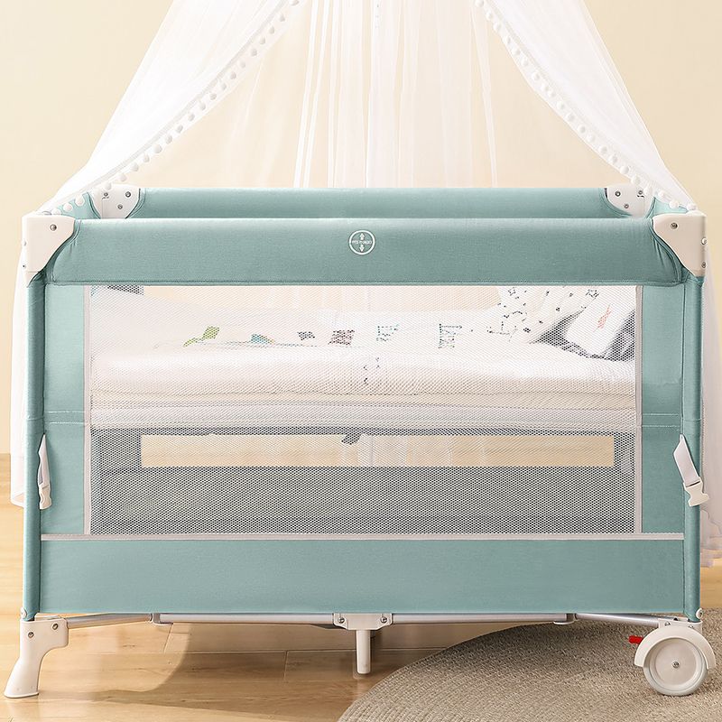 Contemporary Portable Bedside Bassinet Baby Rectangle Fabric Bassinet