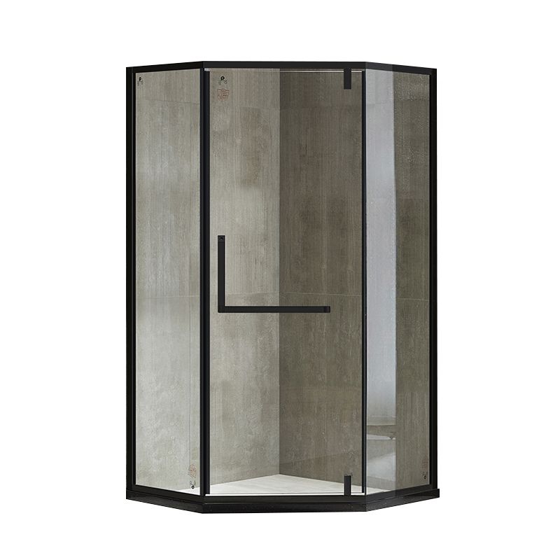 Modern Style Shower Stall Semicircle Metal Frame Framed Shower Stall