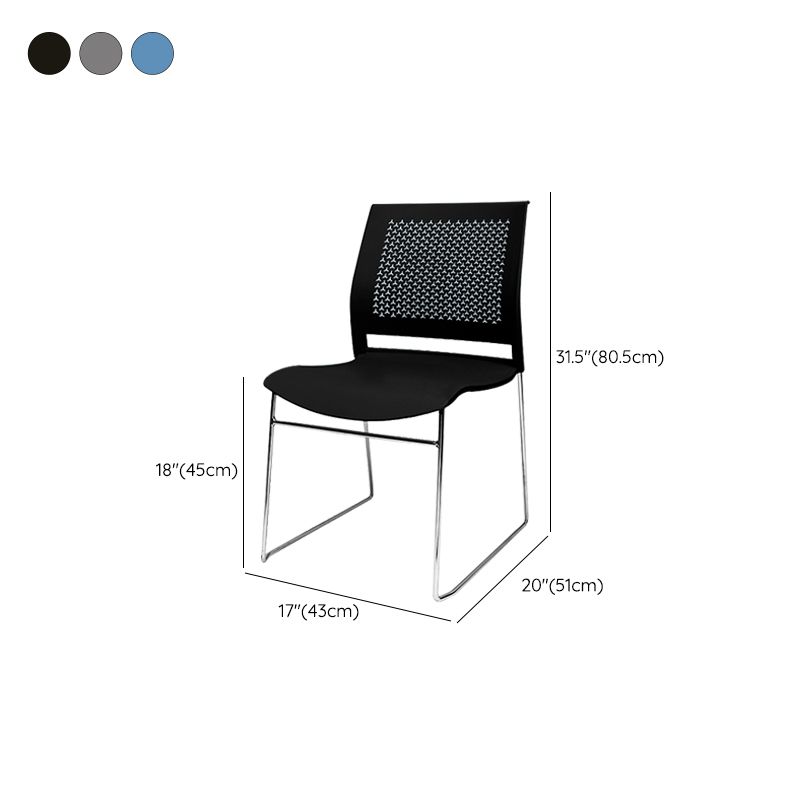 Contemporary Ergonomic Conference Chair Metal Office Chair without Arm