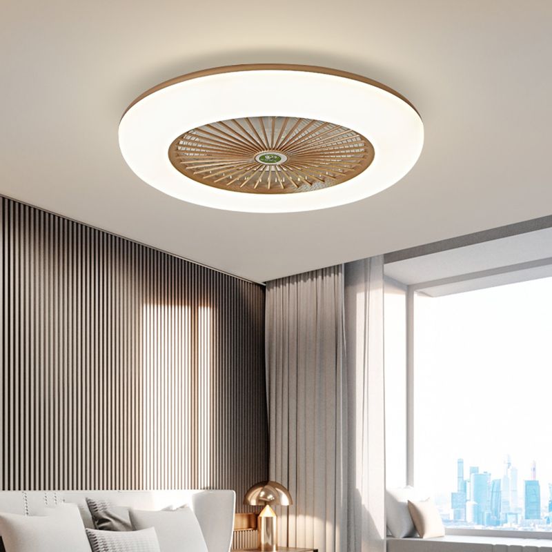 Metal Ceiling Fan Light Modern Style Ceiling Fan Light for Bedroom