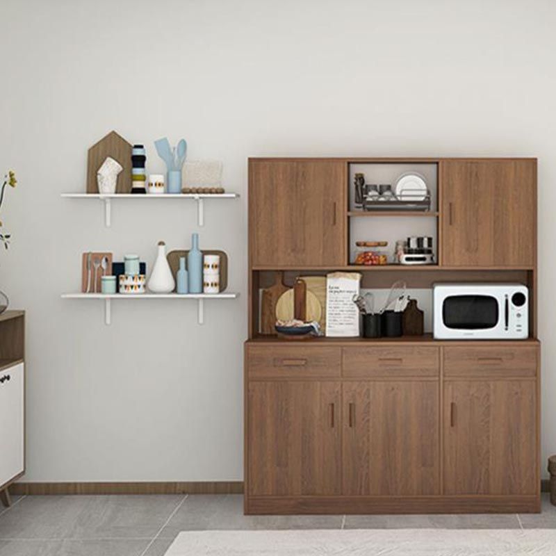 Engineered Wood Sideboard with Drawers Modern Kitchen Buffet Sideboard