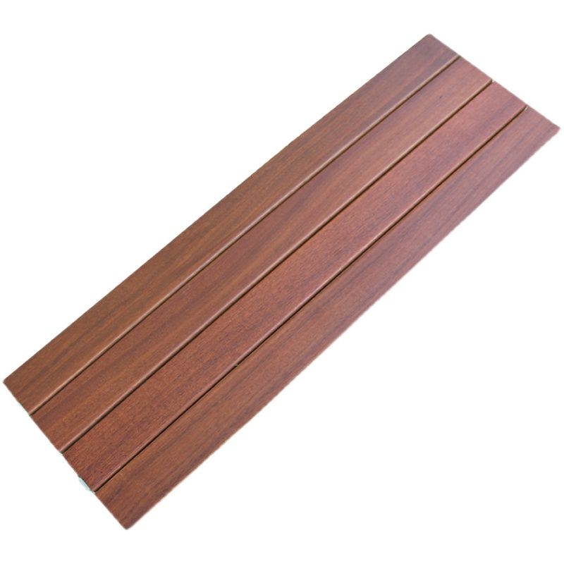 Smooth Teak Floor Tile Water Resistant Click Lock Wooden Floor for Living Room