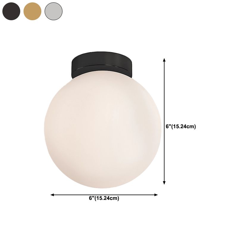 Household Wall Sconce Lighting Minimalist Glass Ball Shade Wall Lighting Fixture